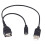 1 Micro-USB to USB Female OTG Adapter Cable with USB Power Interface Suitable for Electronic Devices with OTG 1