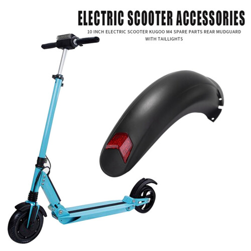 Guarda-Lamas Traseiro de Scooter EléTrico de 10 Polegadas com Luz Traseira para  M4 2