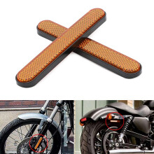 Motorrad Gabel Reflektor Aufkleber Unter Schenkel Schieberegler Sicherheit Warnung für Softail Sportster 883 1200 Gelb