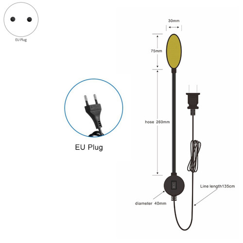 Portable 8W 220V COB LED Sewing Machine Working Light with Mounting Base for Lathes Drill Presses Workbenches EU PLUG 1