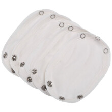 5 PièCes Unisexe BéBé Enfants Barboteuse Partenaire Super Utilitaire Body Combinaison Couche-Culotte Barboteuse Allonger éTendre le Film (Blanc)