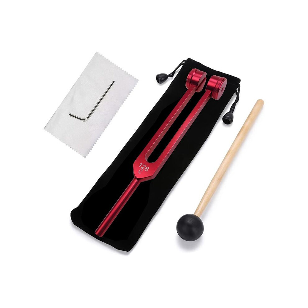 Tlily Red 128 Hz Tuning Fork Weighted Tuning Forks For Healing 128 Hz Sonic Slider Tuning Fork