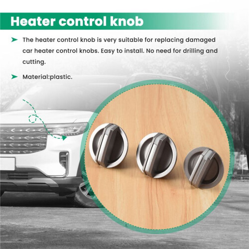 For  Ranger PK 2009-2011 Heater Control Knobs (Set of 3) UB9B61195 2