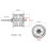 Fishing Reel Spool  Micro-Type Aluminium Alloy Wheel Cup DIY Accessory Suit for  PR100 8