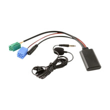Receptor de Música 5.0 para Coche, Micrófono Auxiliar con Cable, Adaptador de Llamada Gratuita para Teléfono Manos Libres para