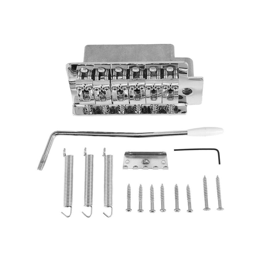 52.5Mm Guitar For Stratocaster Tremolo Bridge Set For Strat Squier Electric Guitar Replacement,Silver 4712844163624