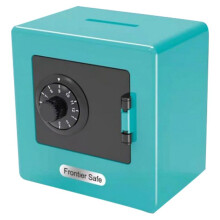 ATM Rotating Password Bank Money Box Cash Coin Saving Boxes Simulation Bank Safe Deposit Toy Children Jewelry,Cyan