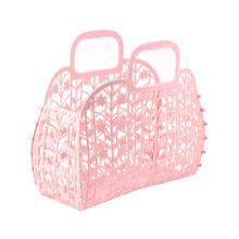 Bathroom Hollow Washing Storage Basket Removable Shower Basket Plastic Bath Basket Shopping Basket Family Storage Organization