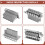 52,5 Mm Gitarr för STRATOCASTER Tremolo Bridge Set för  Strat Squier Elgitarrbyte, Silver 7