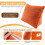 Solid Color Reading Backrest Cushion Wedge Pillow Thick Lumbar Back Pad 2