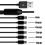 6-In-1 USB Type C Splitter Cable C Data Transmission Charing Cable for Phone Tablet 1.5m 2