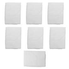 7PCS Towels Cotton White Superior Hotel Quality Soft Face Hand Towels 30X30cm