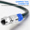 50PCS RG6 Compression Connectors Coaxial Cable Waterproof Connection F Compression Connector RG6 Coaxial Compression Tool 8