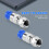 50PCS RG6 Compression Connectors Coaxial Cable Waterproof Connection F Compression Connector RG6 Coaxial Compression Tool 10