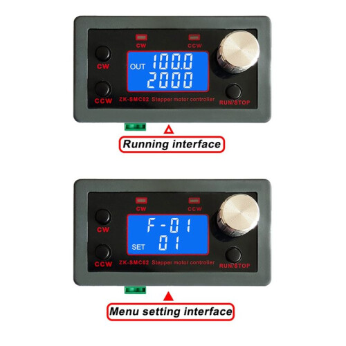 SMC02 Stepper Motor Forward and Reverse Module Control Board Pulse/Speed Control Module/Speed Display Driver Package 2