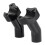 Black 3.5Inch Tall Pullback Handlebar Risers for  Softail Dyna Sportster Touring Pullback Aluminum Straight 1