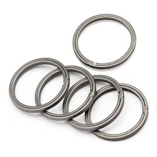 Titanium Key Ring, Quick Release Side-Pushing Ring, Super Key Organizer, Outer Diameter 30MM, 5PCS