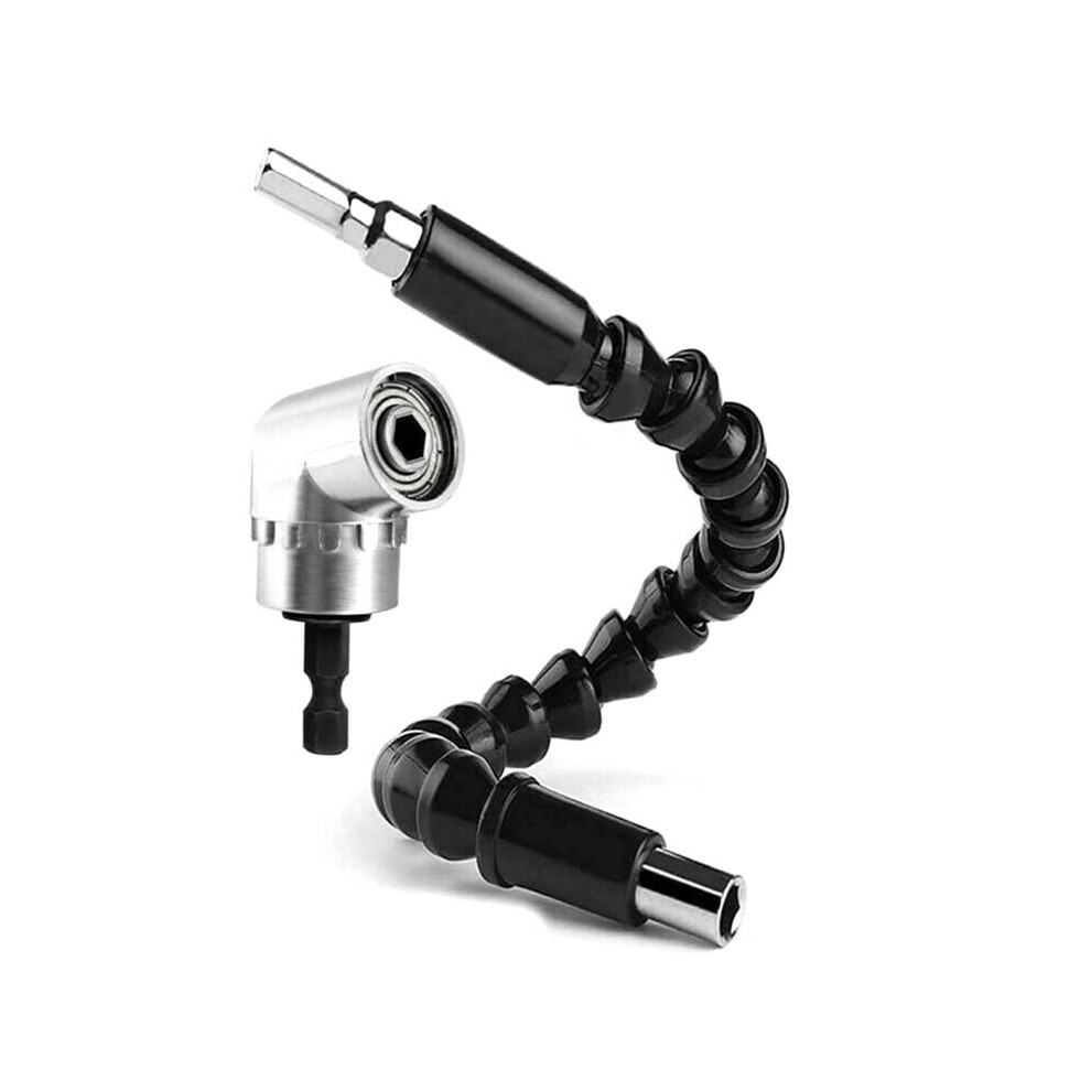 105 Degree Right Angle Drill Adapter Flexible Shaft Extension 105 Degrees 1/4 Inch Extension Hex Drill Bit 6032703875535