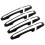 Outer Handle Decorative Frame Car Door Outer Handle Protective Decorative Frame for   Black 1