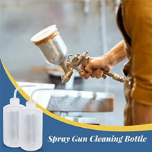 24 St Spray Gun Cleaning Kit Spray Paint 500Ml Plast Squeeze Wash Flaska Tube Flaskborstar Paint Gun Cleaning Kit