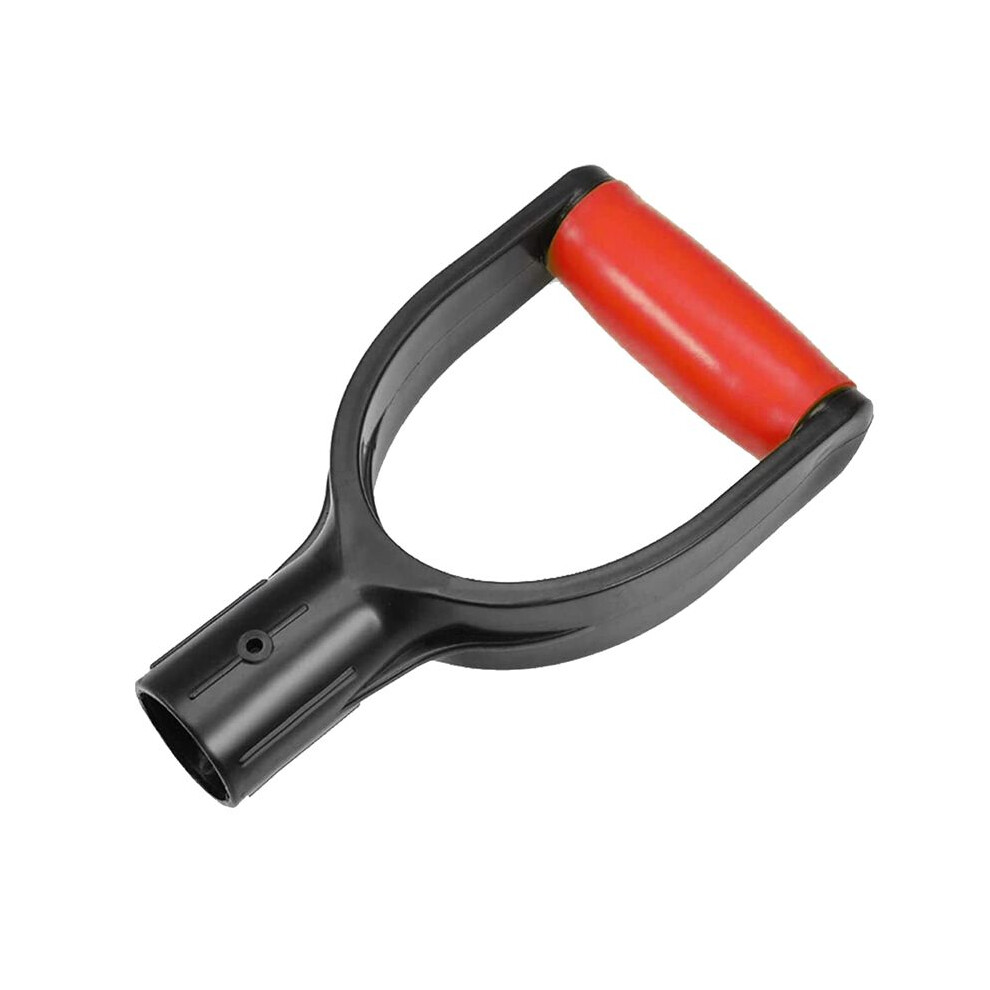 Plastic Spade Handle Shovel D Grip Handle, 32Mm Inner Diameter Spade Snow Shovel Handle, Spade Snow Scoop Digging (Red) Red Torribaly