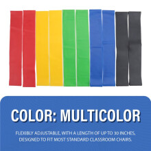 10Pack Chair Bands for Kids with Fidgety Feet, Rubber Bands for Chairs Legs for Kids, 11.8 x 2 Inch