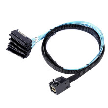 SAS HD 12G SFF8643 auf 4 SAS 29-Polige SFF8482-KabelanschlüSse mit 15-Poligem -Stromanschluss-Controller