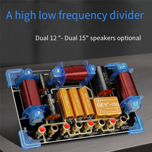 1800W Audio Frequency Divider Two Way Speaker Crossover 12 15 Pouces Stage Performance High Power Frequency Divider 2