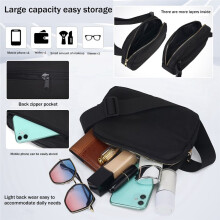 Waist Pack for Running Fanny Pack for Women Belt Bag Bum Bag with Adjustable Strap for Hiking Sports Travel B