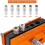 Self Centering Doweling Jig, for Straight Holes, Adjustable Width Woodworking Locator Set with 6 Drill Guide Bushings 3