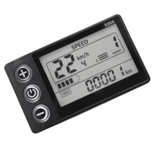 24V 36V 48V 60V S866 Panel Kontrolera Deska Rozdzielcza Wodoodporny 6PIN Rower Elektryczny WyśWietlacz LCD do Elektrycznego Skutera Elektrycznego