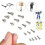 800 Pc Tiny Screws for Electronics, Small  Pan  Machine Screws Kit for Eyeglasses Watches Clocks Repair 4