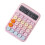 Mechanical Calculator Large LCD Display  Round Button Cute Candy Colored Calculator Suitable for Office School 1