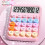 Mechanical Calculator Large LCD Display  Round Button Cute Candy Colored Calculator Suitable for Office School 4