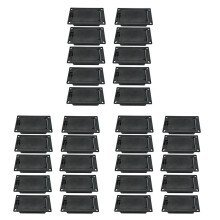 30Pcs 9V Battery Box/Holder/Case Compartment Cover with 9 Volt Battery Clip for Guitar Bass Pickup Replacement Accessory