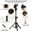 Tabletop Mic Stand, Adjustable Desktop Microphone Stand with 3/8 Inch Threaded for Most Microphone 3