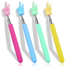 4PCS Retractable Teacher Pointer for Classroom Kids Reading,  Extendable Hand Pointer Finger Pointer Stick