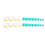 Flower Pattern Artificial Toenails 24pcs 1