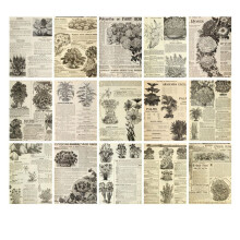 Retro Manual Material Livro Pacote de Material Base DIY Retro Inspiration Series Retro Handbook Decorativo BackingPaper,D