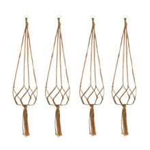 Cesta Colgante Manual para Maceta, Bolsa de Red Trenzada para el Hogar, Eslinga para Plantas Vintage, Cuerda Anudada, Maceta para Colgar Plantas de