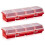 Screw Parts Box Storage Case Recycled Material 400.0g Red 1