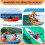6PCS D-Ring Patch for Inflatable Boat Kayak Dinghy , D-Ring PVC Patch Stand- Paddleboard Canoe Rafting Orange 6