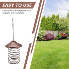 Iron Bird Feeder Outdoor Hanging Feeding Portable Wild Birds Grease Holder Feedee Park Garden Pet Bird Supply A
