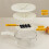 Fruit Drain Basket with Lid Vegetable Washing Bowl Foldable Handle Cleaning Colander Refrigerator Crisper Kitchen Boxes 3