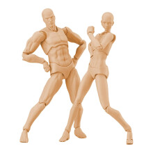 Action Figures, Drawing Models Figure Artist Draw Painting Model with Stand Support & Accessories for Artists, Male B