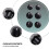 6Pcs Control Knob Volume Audio Control Knobs for Jazz Bass Electric Guitar Parts 6