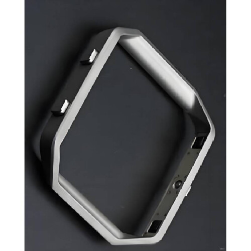 (Silver Frame)Replacement Leather Band Wrist Strap Watchband For Fitbit Blaze Durable Watch