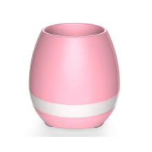 (Pink) Flower Portable Bluetooth Lamp Speaker Night Light Festive Occasions Bedroom