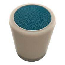 (Blue) Bluetooth Light Night Led Alarm Clock Mini Bedlight Alarm Speaker Home Clock