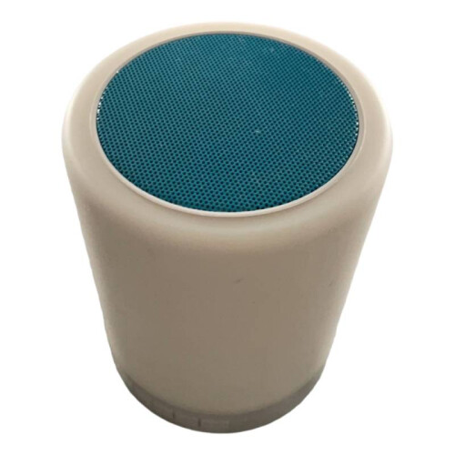 (Blue) Bluetooth Light Night Led Alarm Clock Mini Bedlight Alarm Speaker Home Clock